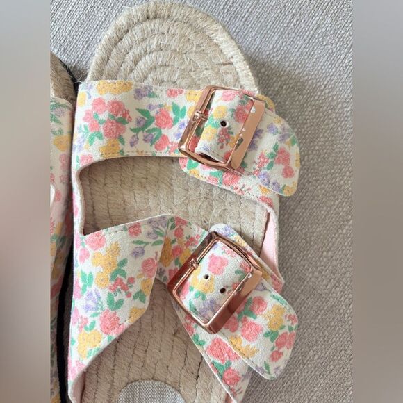 LoveShackFancy x Manebí Nordic Floral Leather Espadrille Slides✨ - Picture 12 of 12